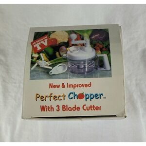 Perfect Chopper Manual Food Processor As Seen On TV 3 Blade Cutter Egg Separator